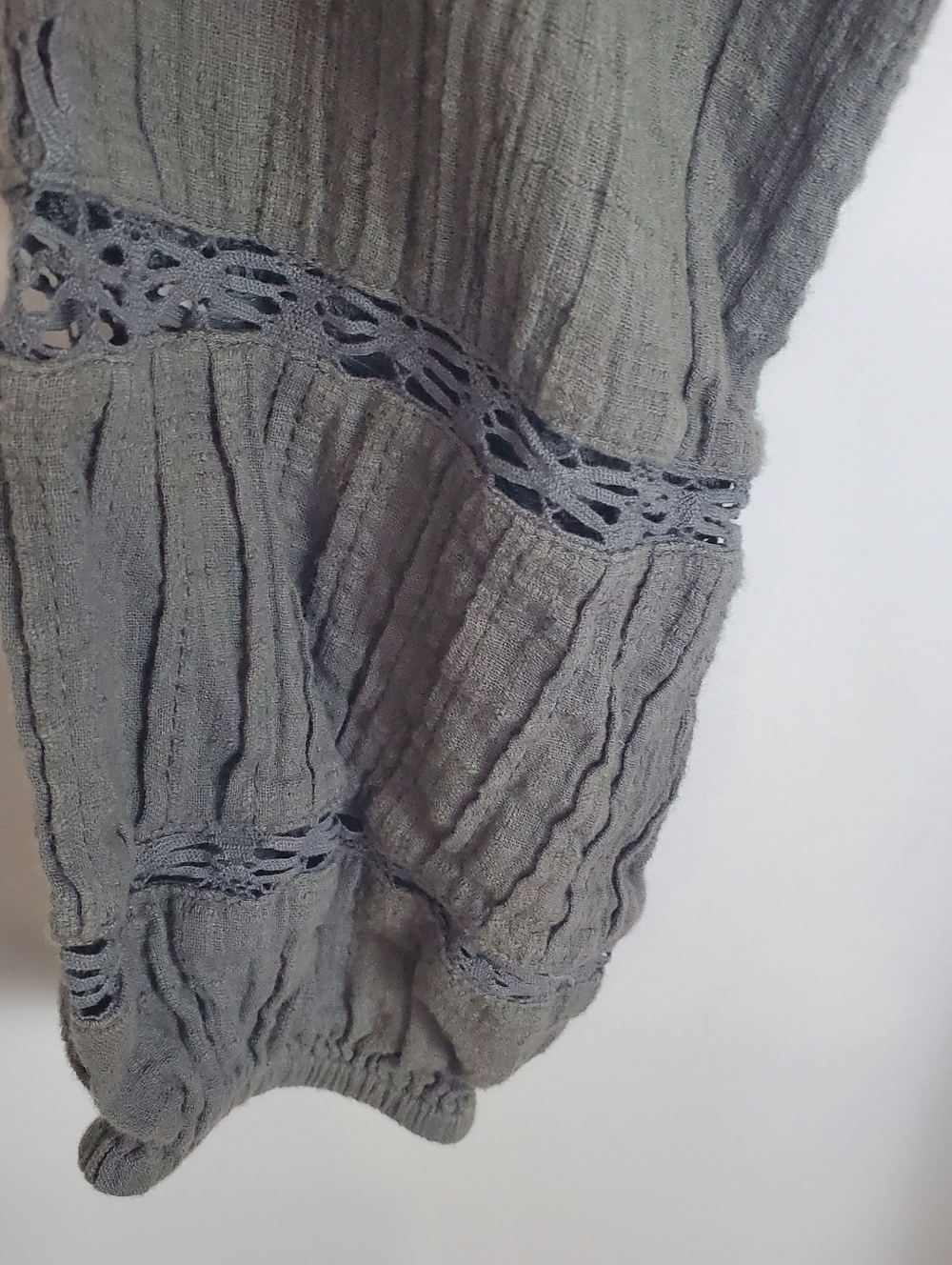 Sundance Grey Button-Front Tunic Dress Size Medium - Picture 3 of 15